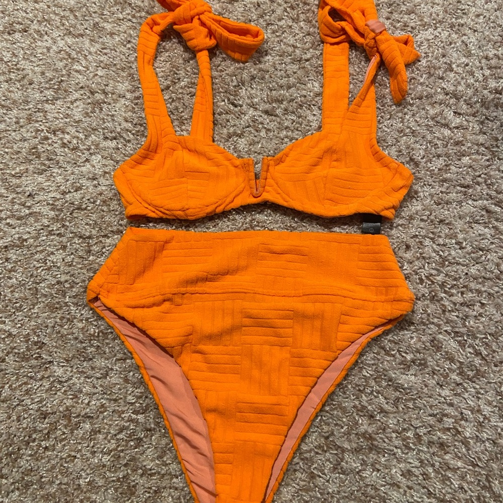 Vibrant Orange Bikini Set